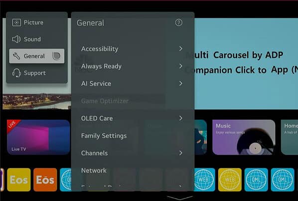 Configura Ambimedia CMS en LG WebOS para una gestión eficiente de contenido digital.